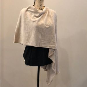 ONE SHOULDER LIGHT BROWN WRAP